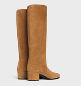 Les bottes celine triomphe high boot in suede calfskin
