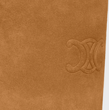 Les bottes celine triomphe high boot in suede calfskin