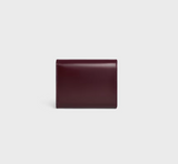 Small flap wallet triomphe in shiny calfskin