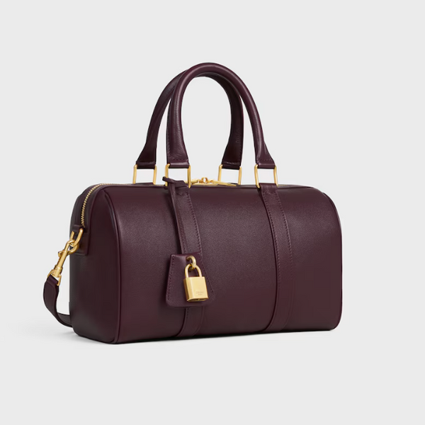 Medium boston in supple grained calfskin