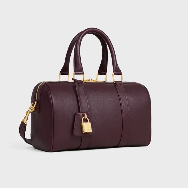 Medium boston in supple grained calfskin