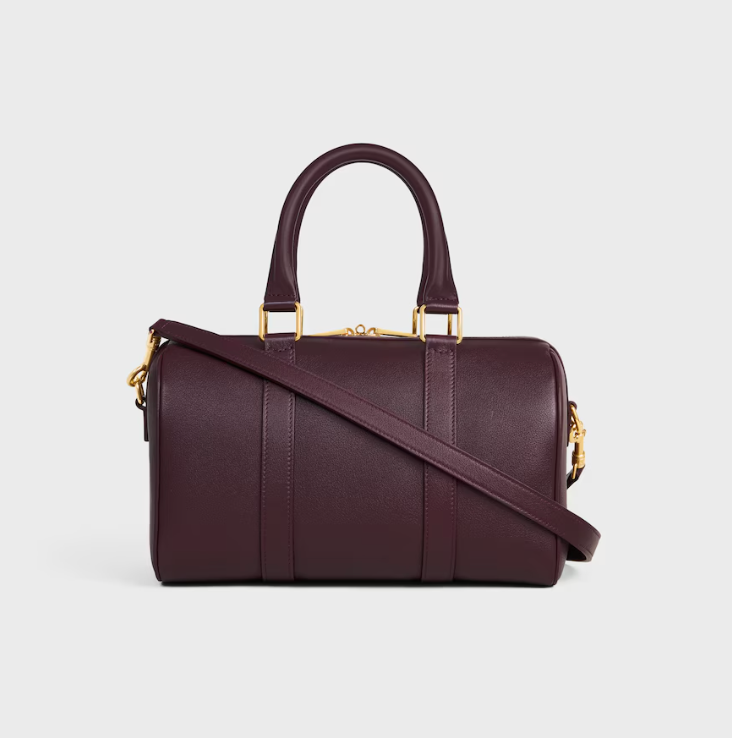 Medium boston in supple grained calfskin