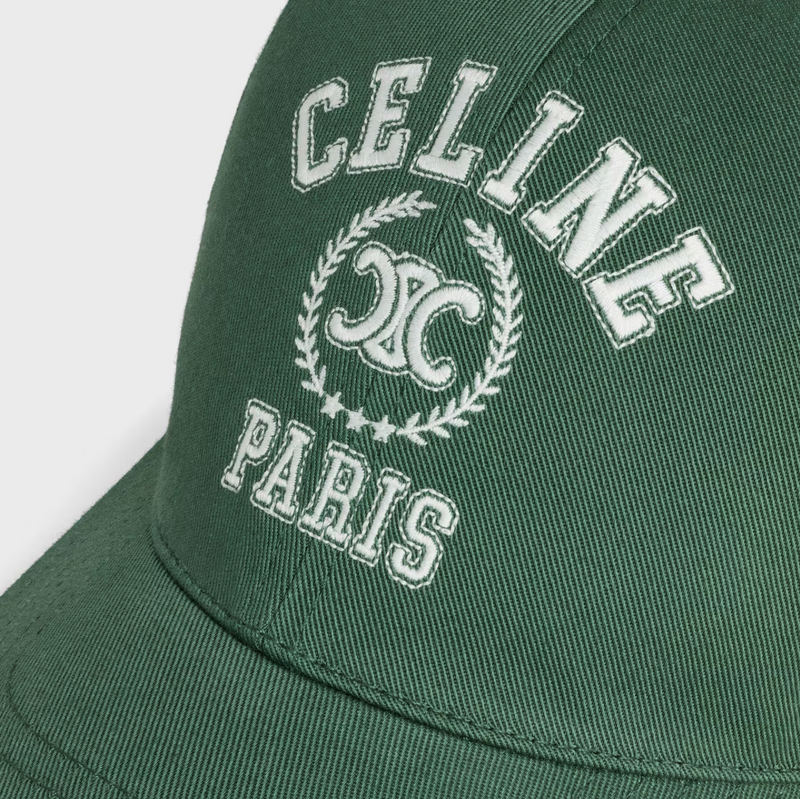University baseball cap in gabardine coton washed