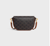 folco shoulder bag in triomphe canvas and calfskin