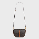 folco shoulder bag in triomphe canvas and calfskin