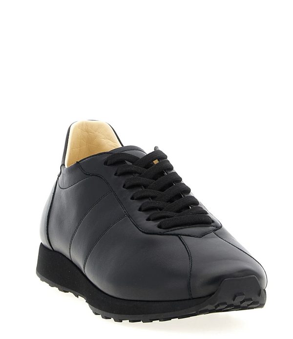 lace-up leather sneakers