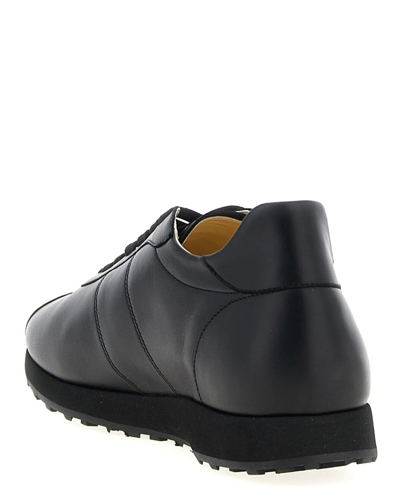 lace-up leather sneakers