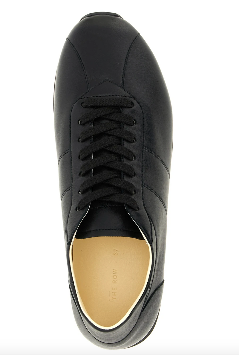 lace-up leather sneakers