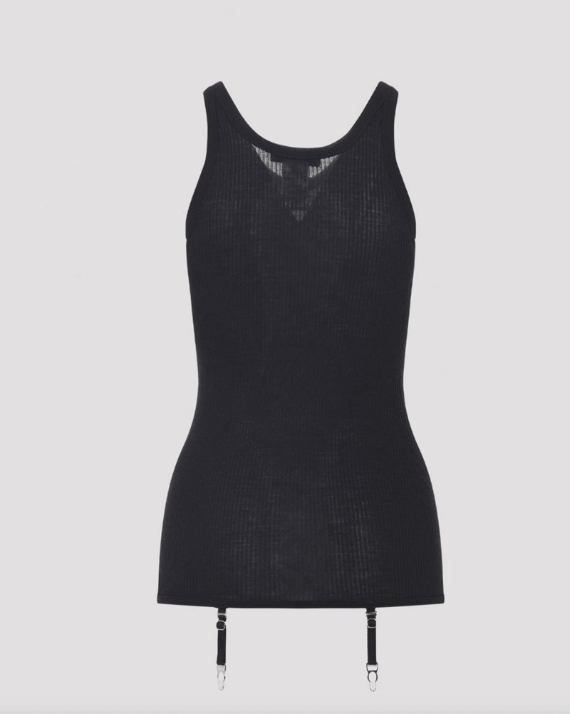 Black Wool Top