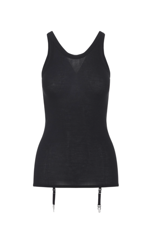 Black Wool Top