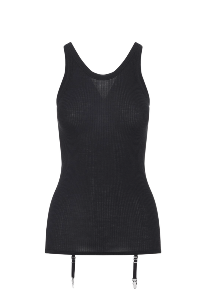 Black Wool Top