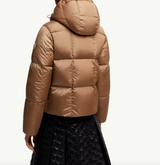 Castelnou Square-Quilted Hooded Short Down Jacket