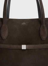 Suede lounge tote brown