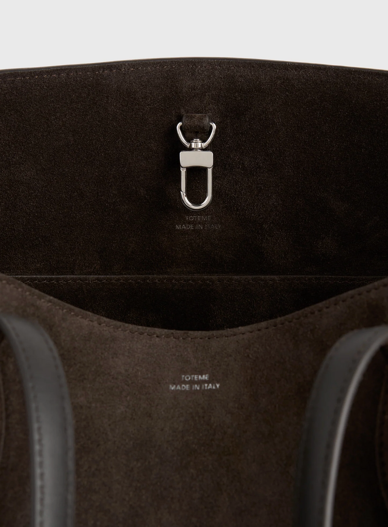 Suede lounge tote brown