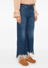 cropped wide-leg jeans