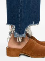 cropped wide-leg jeans
