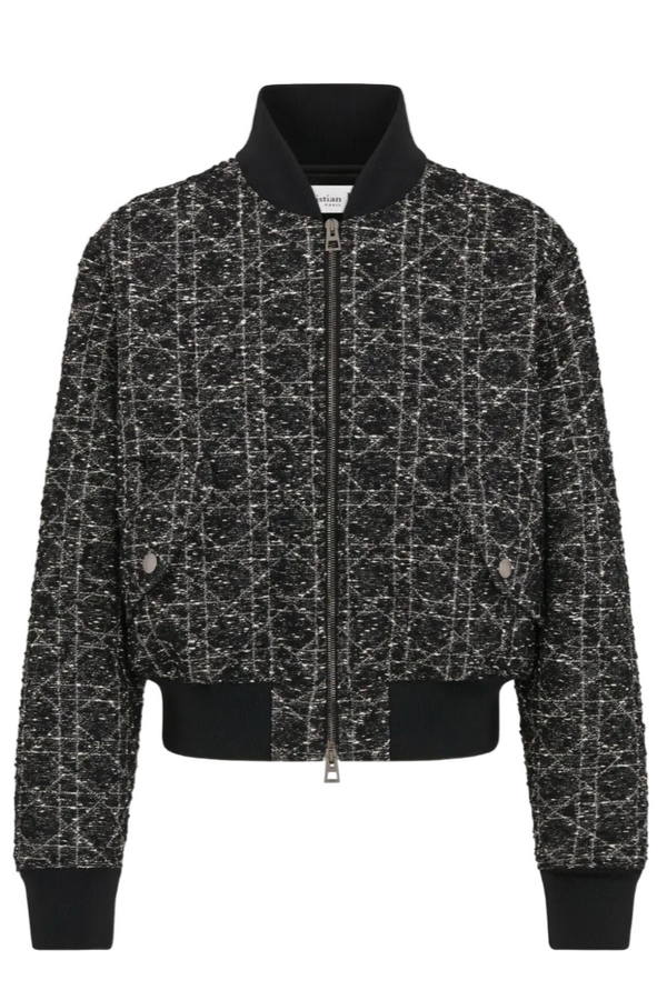 tweed bomber jacket