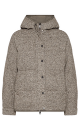 chevron flecked down jacket
