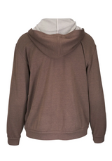 hooded cardigan