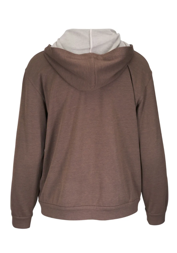 hooded cardigan