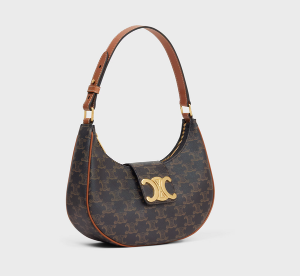 MEDIUM AVA TRIOMPHE BAG IN Triomphe Canvas and calfskin