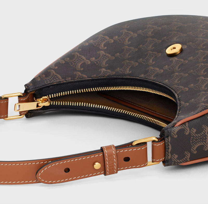MEDIUM AVA TRIOMPHE BAG IN Triomphe Canvas and calfskin