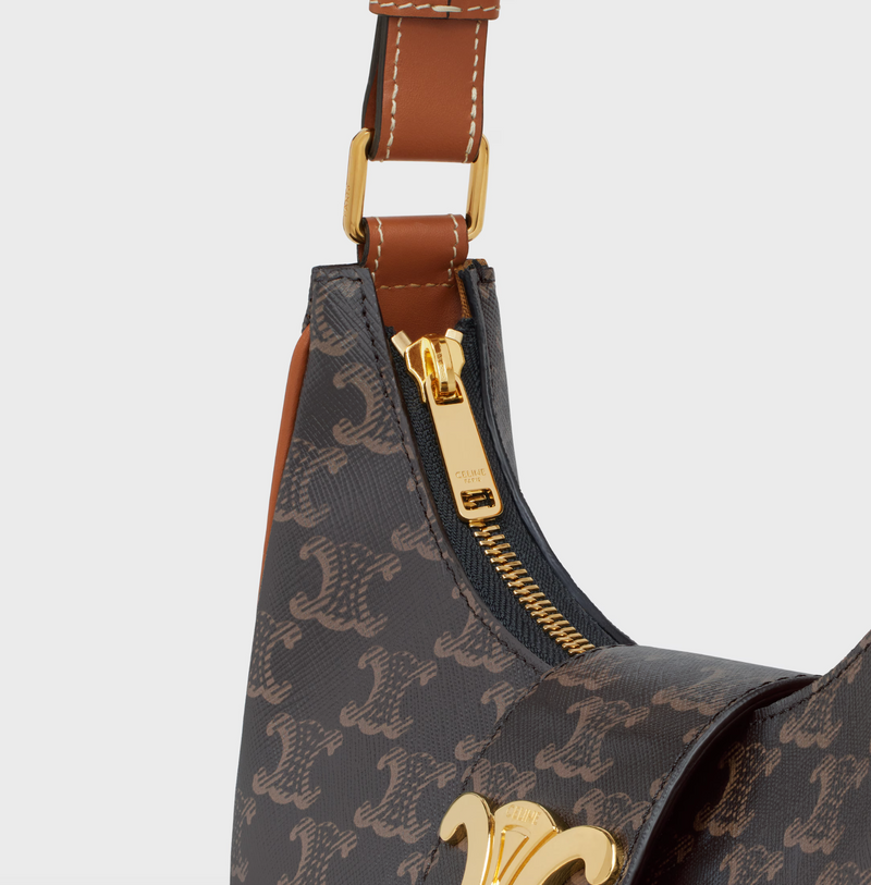 MEDIUM AVA TRIOMPHE BAG IN Triomphe Canvas and calfskin