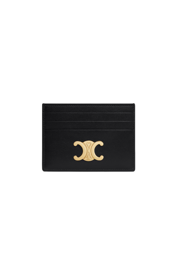 CARD HOLDER TRIOMPHE IN SHINY CALFSKIN