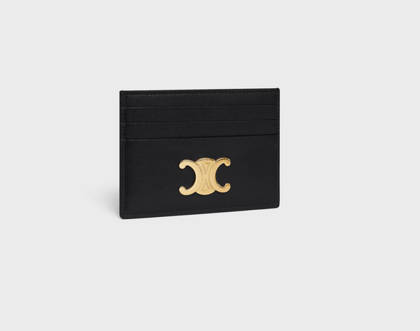 CARD HOLDER TRIOMPHE IN SHINY CALFSKIN