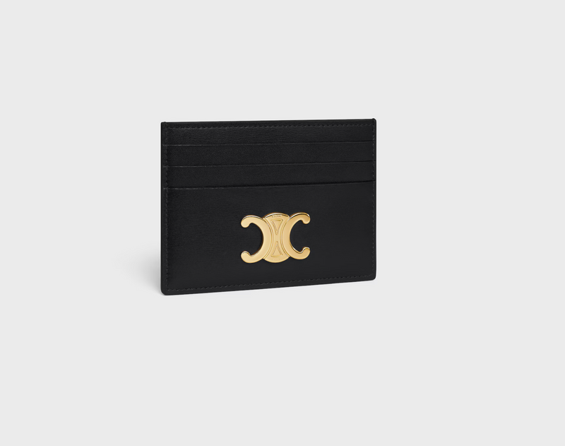 CARD HOLDER TRIOMPHE IN SHINY CALFSKIN