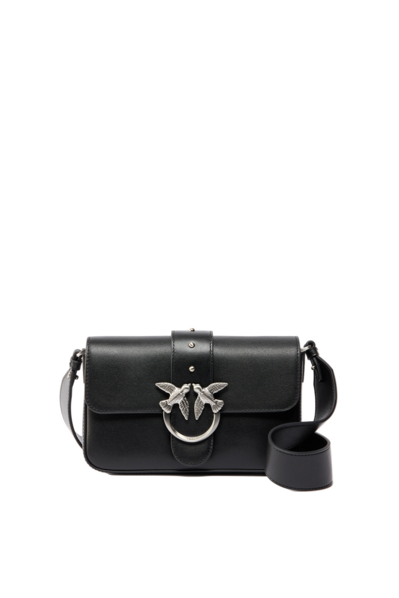 Mini calfskin shoulder strap