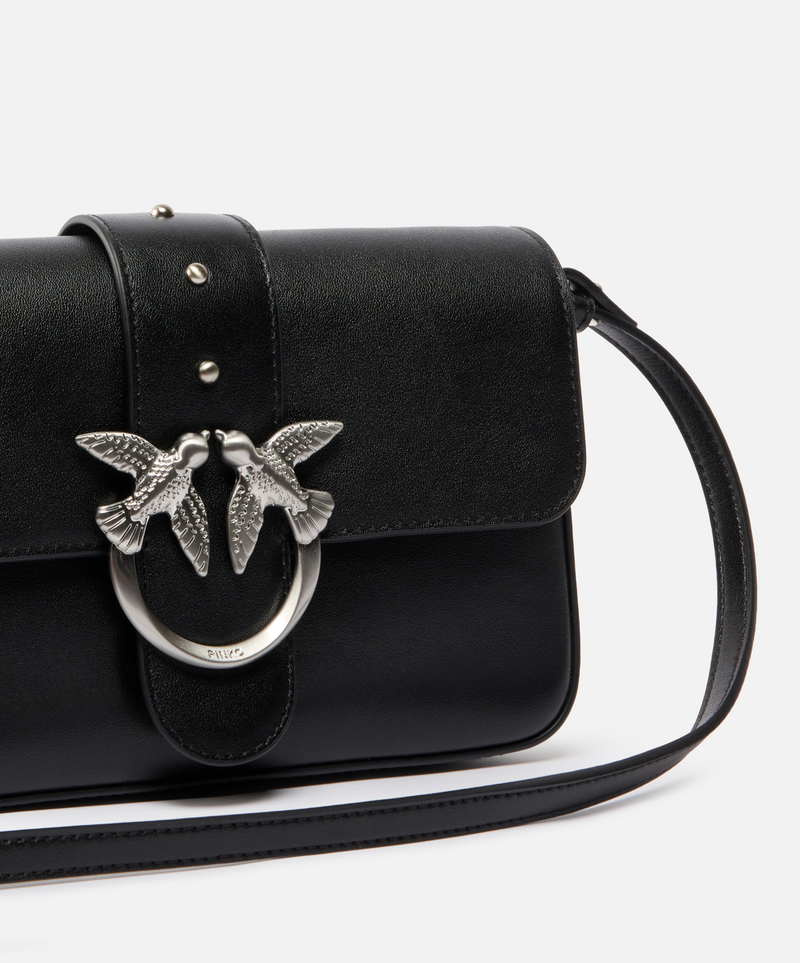 Mini calfskin shoulder strap