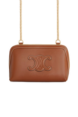 CLUTCH ON CHAIN IN SMOOTH CALFSKIN