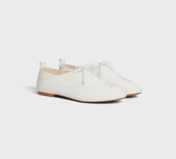 CELINE LISE PERFORATED TRIOMPHE RICHELIEU IN LAMBSKIN