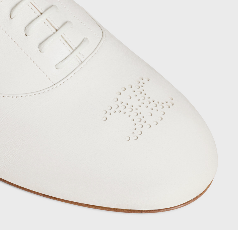 CELINE LISE PERFORATED TRIOMPHE RICHELIEU IN LAMBSKIN