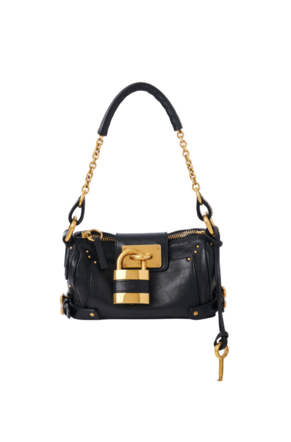 SMALL PADDINGTON CHAIN BAG IN GRAINED LEATHER