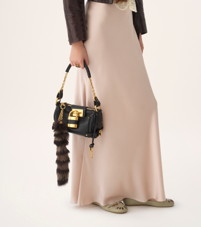 SMALL PADDINGTON CHAIN BAG IN GRAINED LEATHER