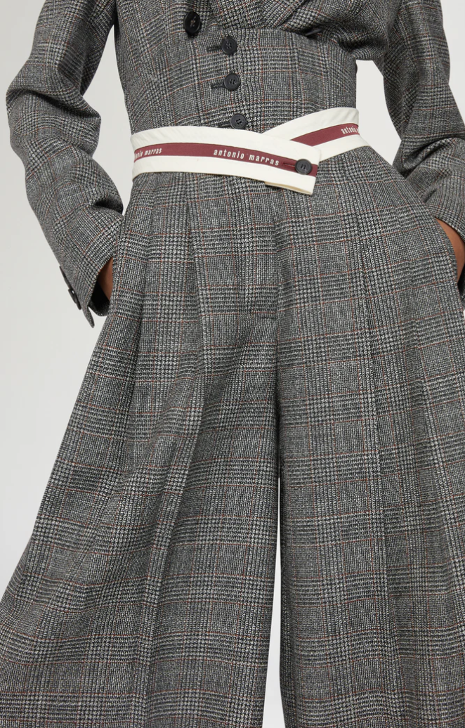 Prince of Wales Tailored Pants