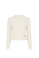 FITTED SWEATER IN A WOOL & CASHMERE KNIT