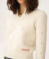 FITTED SWEATER IN A WOOL & CASHMERE KNIT