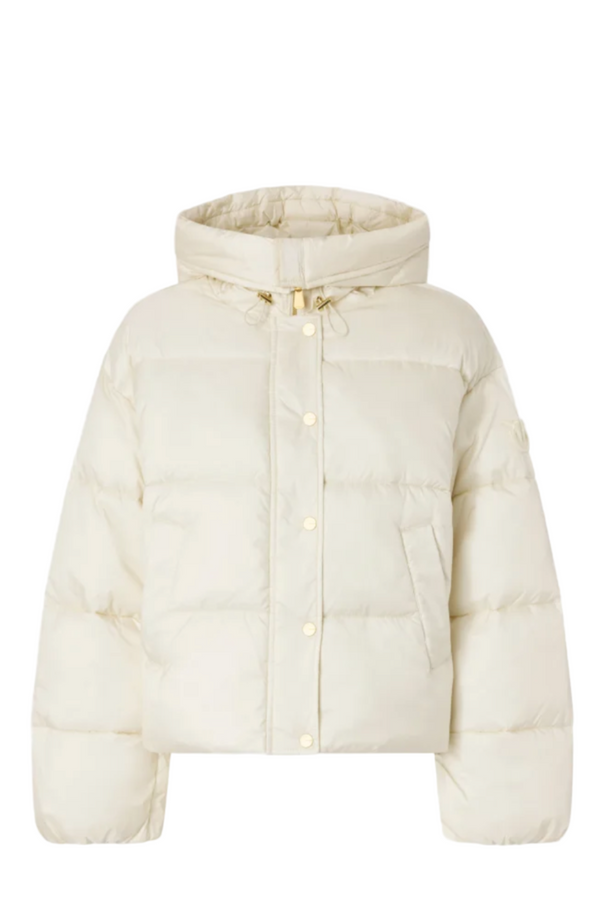 Technical canvas jacket with hood