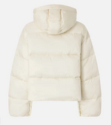 Technical canvas jacket with hood