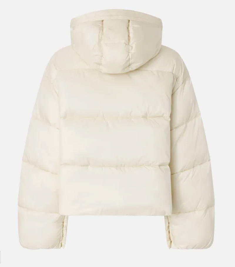 Technical canvas jacket with hood