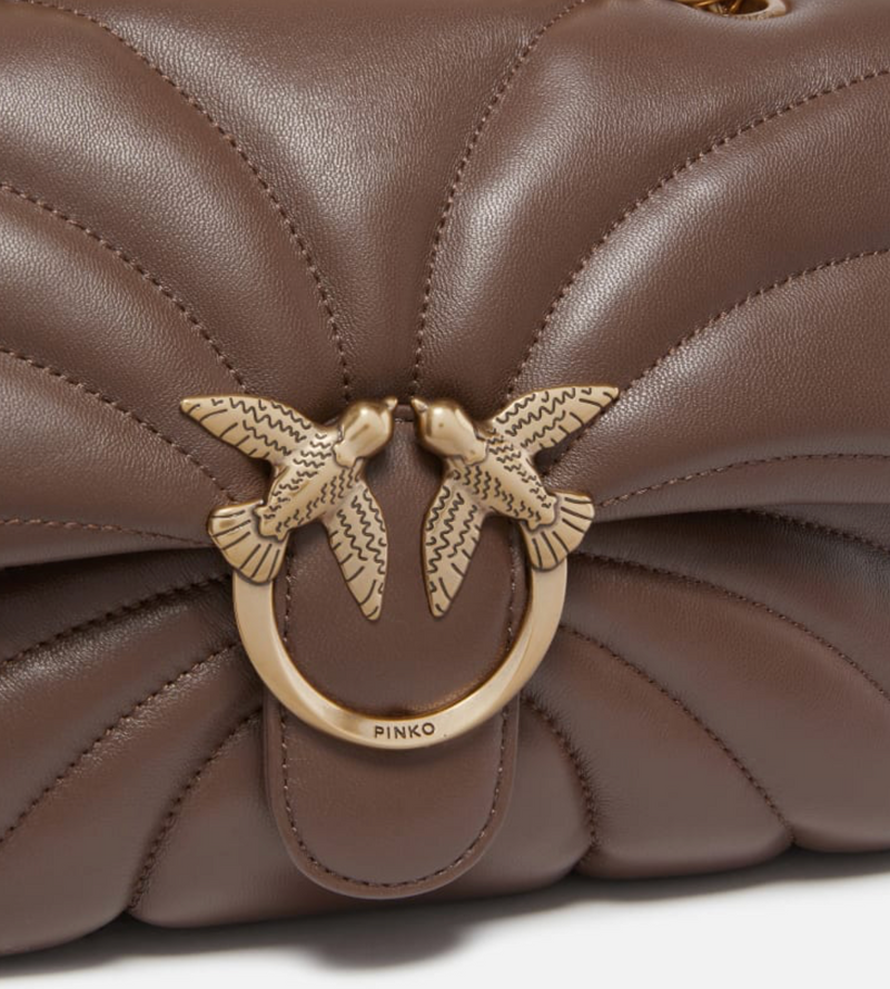 Love Bag Puff large butterfly quilt crossbody bag