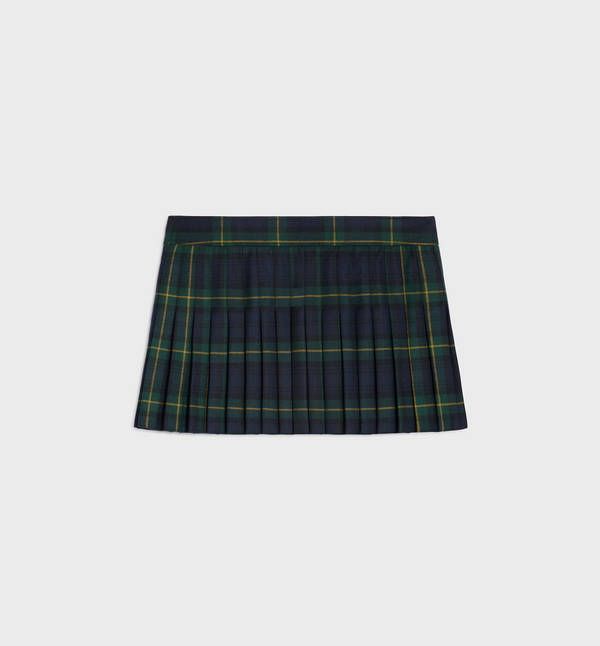 KILT MINI SKIRT IN TARTAN WOOL