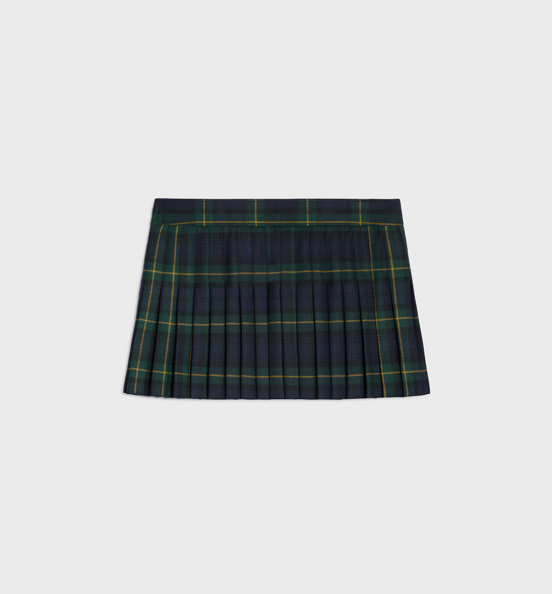 KILT MINI SKIRT IN TARTAN WOOL