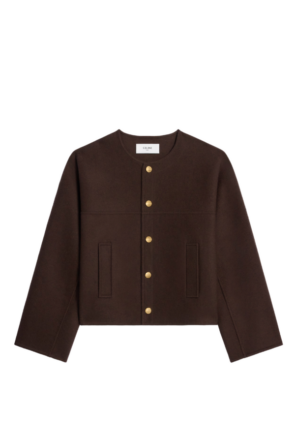 CARDIGAN JACKET IN DOUBLE FACE CASHMERE