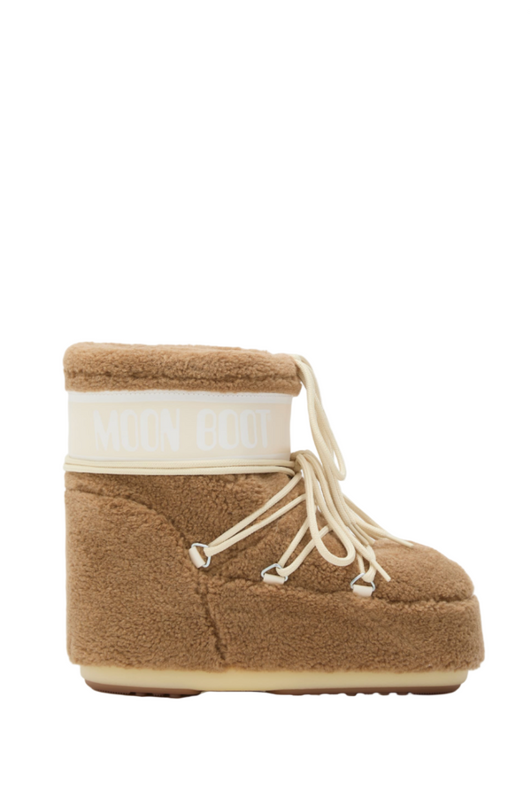 ICON LOW CAMEL FLEECE BOOTS