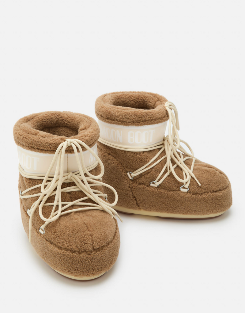 ICON LOW CAMEL FLEECE BOOTS