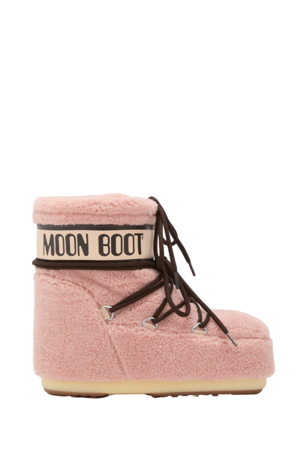 ICON LOW PINK FLEECE BOOTS